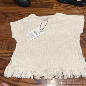 Zara brand new with tags girls knit top size 7